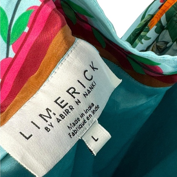 Limerick by Abirr n' Nanki V-Neck Tiered Floral Maxi Dress size large - Picture 7 of 8